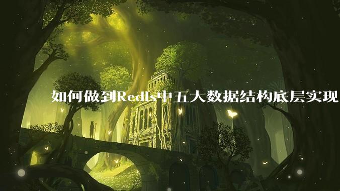 如何做到Redis中五大数据结构底层实现？